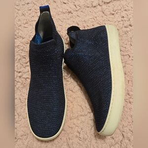 Rothy's  Metallic Lattice Stitch Chelsea Boots Snoots Limited Edition‎